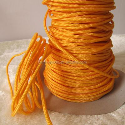 China YQ-RY05 Sustainable Orange Round Rope 2.5-3mm PP Rope For Clothes Accessories for sale