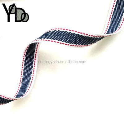 China YQ-WJ33 1.5cm wide workable polyester jacquard webbing ribbon for handbag accessories for sale