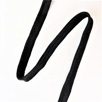 China YWP16 Good Quality Wholesale Black Polyester Tubing Tape Viable Width 1.0 Cm for sale