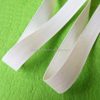 China YQ-WA33 15mm Exquisite Cotton Fabric Straps V-Belt Viable Herringbone Webbing for sale