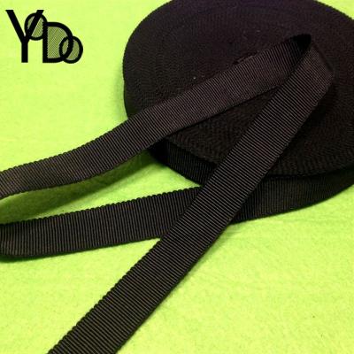 China Eco-friendly YQ-WG02 high grade soft black rayon petersham hat ribbon for sale