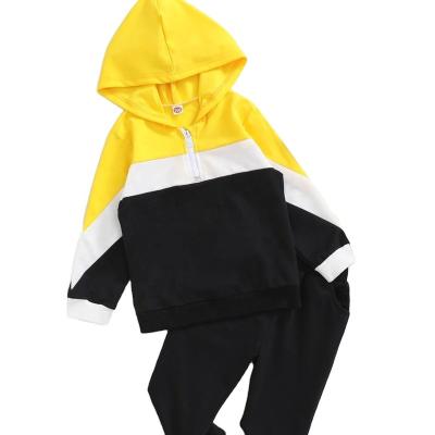 China Chinese Style Autumn Boys Long Sleeve Clothing Kids Hoodie Sports Suit Cotton Children Clothes Set for sale