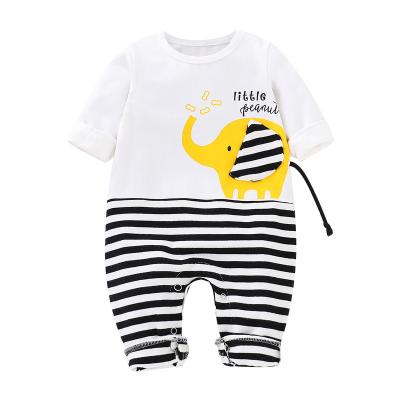 China 2020 Hot-selling Cute Fashion Elephant Print Cotton Baby Clothes Romper Overalls for sale