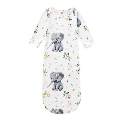 China Breathable Butterfly and Elephant Printing Fashion Cute Infant Baby Sleep Sack for sale