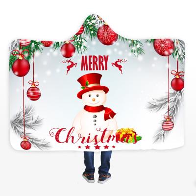 China PORTABLE Snowman Fleece Coral or Animal Flannel Blanket for Christmas for sale