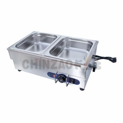 China Hot Sale Commercial Tabletop Hot Food Warmer Bain Marie With 2 Filters 325(L)*265(W)*100(D) for sale