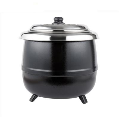 China Portable black color electric buffet soup kettle/electric soup warmer 10L for sale