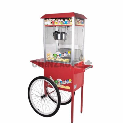 China Full Size Commercial Grain Snack 8oz Hand Cart Popcorn Maker Machine for sale