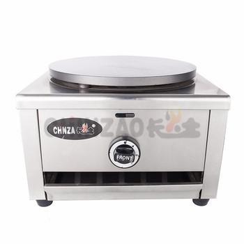 China Gas Pancake Single Pan Stainless Steel Crepe Cake Machine For Sale for sale