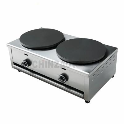 China Snack Food Stainless Steel Gas Counter Top Pancake Maker Machine Kitchen Equipment for sale