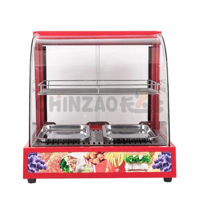 China Iron Body Worktop Red Painted Warmer Commercial Food Showcase Restaurant Equipment for sale