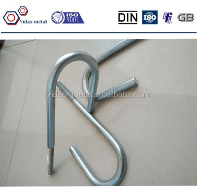 China m20 anchor bolt j type anchor bolts, 8.8 bolt, j bolt M6-M64 for sale