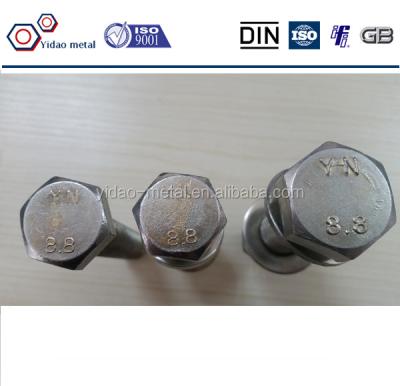 China high tensile bolts and nuts grade 8.8.bolt M6-M64 for sale