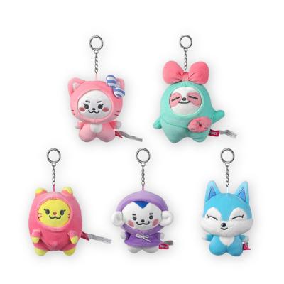 China Hot Selling Fashion Children Toys Cartoon Stuffed Plush Toy Cartoon Hanging For Bag for sale