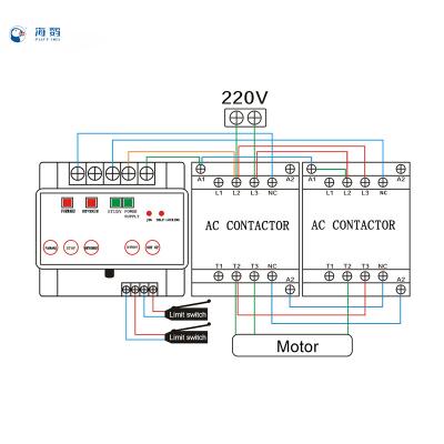 China The signal can penetrate the wall switch / with limit switch interface design forward and reverse remote control capacitor the latest double value switch HK-ZF220R AC85-285V for sale