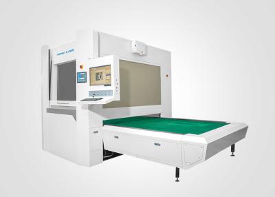 China 500W High Speed Automatic Positioning Co2 Laser Engraver Machine For Apparel Leather Jeans for sale