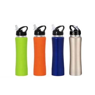 China PORTABLE Customizable Customizable Vacuum Insulated Double Wall Bpa Free Motivational Drinking Water Bottle With Straw for sale