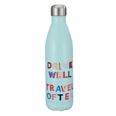 China PORTABLE custom logo 17oz cola shape vacuum thermal insulated stainless steel thermos water bottle for sale