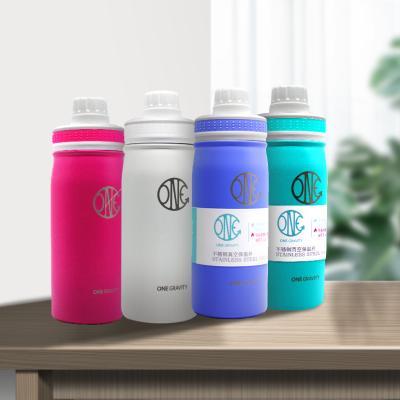 China Wild 470ML Double Wall Sublimation Stainless Steel Vacuum Sustainable Sports Water Bottle Say Double Wall Vacuum Lipstick Flask With Straw for sale