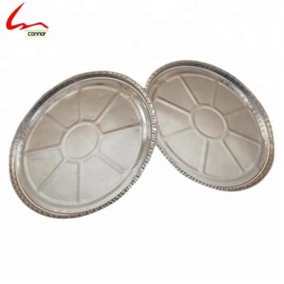 China Disposable Take Away Pizza 12inch Aluminum Foil Oven Tray /Baking Pizza Pan for sale