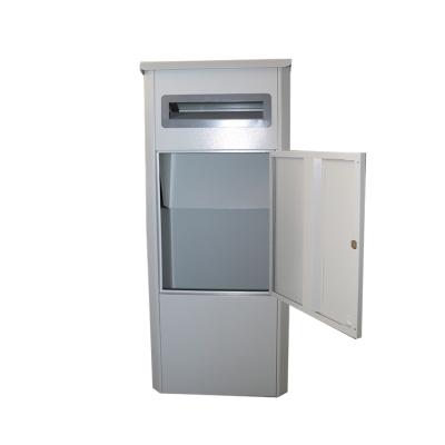 China Outdoor Garden Mail Box Stainless Steel Slot Parcel Metal Locking Mailbox for sale