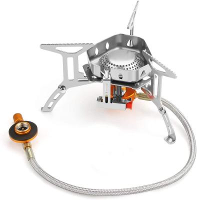 China Stainless Steel And Copper Outdoor Solo Backpack Hiking Camping Gas Stove for sale