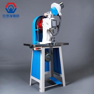 China Shoemaking Machinery High Efficiency Automatic Leather Canvas Shoe Eyelet Machine One Head Paper Bag Rubber Electric Grommet Machine for sale