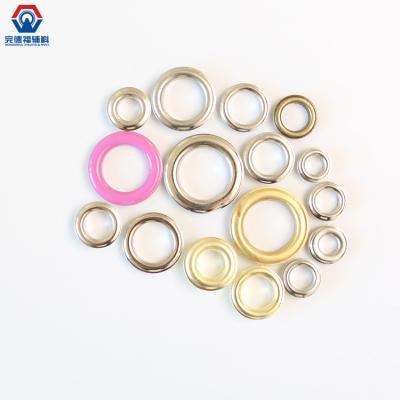 China Eco-friendly custom size metal curtain supply eyelets custom color brass metal eyelets for shoe for sale