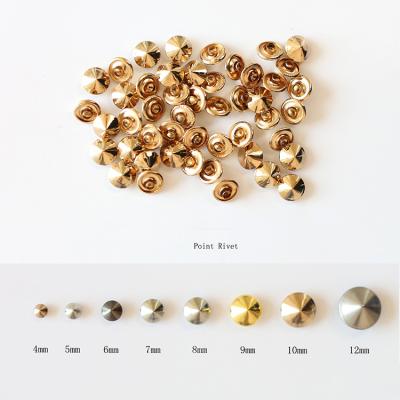 China Eco-friendly Decorative Metal Bucket Rivets Metal Fixed Rivets Single Sided Double Sided Rivets Round Square Rivets Buckle Pointed Buckle for sale