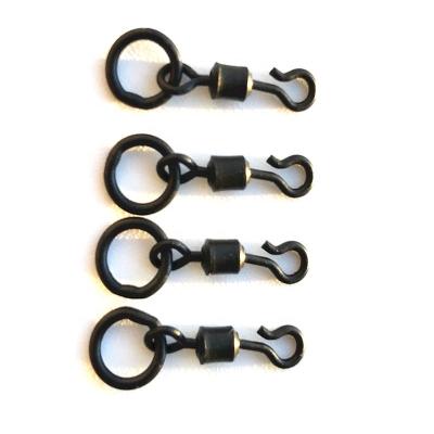 China Carp Fishing QC Ring Swivel Ronnie Rig Spring Rigs Make Tackle Hook Accessory Terminal Spinner Swivels For Hair Rig Pop Up QC Ring Swivel for sale