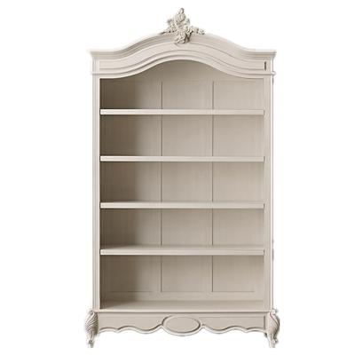 China French Simple Girl's White Shelf Model Room Furniture (Others) American Mediterranean Creative Living Room Adjustable Bookcase for sale