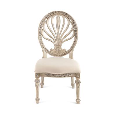 China Vintage Rustic French Fabric High Grade American Dining Chair Restaurant Chair Can Be Customized In Size for sale