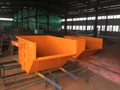 Chine Individu de Crane Boat Skip 3000lbs de 1 yard vidant le saut Pan For Solid Waste à vendre