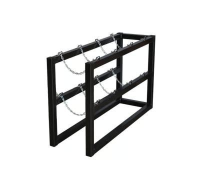 China 4 Cylinder Oxygen Tank Storage Rack 10in Gas Cylinder Racks And Stands for sale