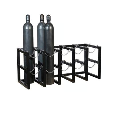 China 10 Behälter-Gasflasche-Speicher-Gestell 5 weit durch 2 tiefes Metall Fab Products zu verkaufen