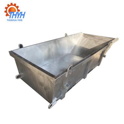 China 2M3-12M3 Metal Skip Bin Trash Skip Container Construction Garbage Bin for sale