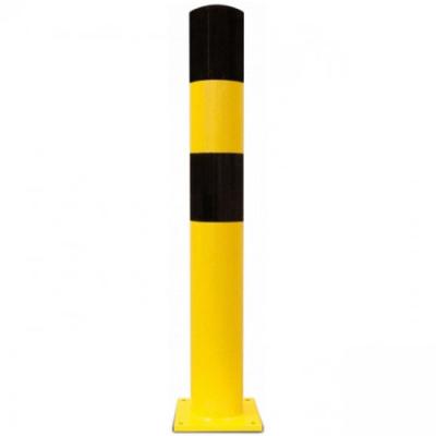 China 1200mm Heavy Duty Steel Bollards 1600mm Yellow Safety Bollards for sale