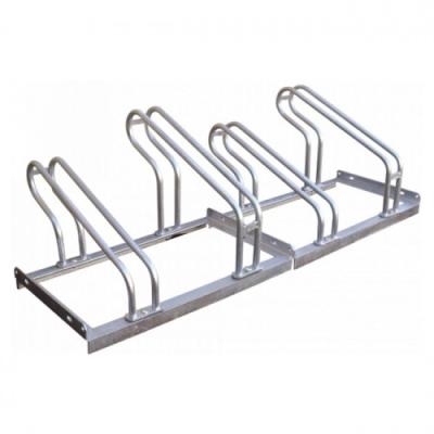 China 4 Lo Hoop Ground Bike Rack Public Bike Storage Metal Fab Products for sale