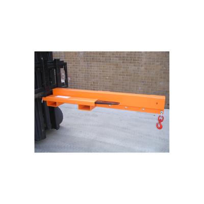 China Low Profile Fork Mounted Jib 1 Tonne Forklift Jib Attachment for sale