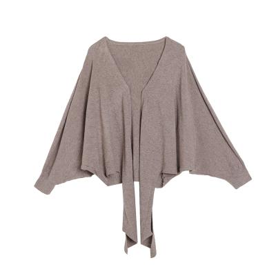 China Top Selling Loose Long Sleeve Women's Breathable Knitwear Fashionable V-Neck Cardigan for sale