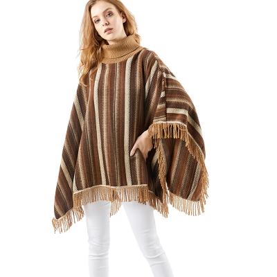 China Anti-wrinkle Latest Fashion Tassel Winter Knit Shrugs Guys For Women for sale