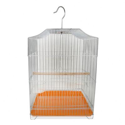 China Aviary Love Canary Parrot Small Viable Horizontal Sliding Iron Bird Cage CWW For Bird Wholesale Fancy Solid Stainless Steel Rome Blue for sale