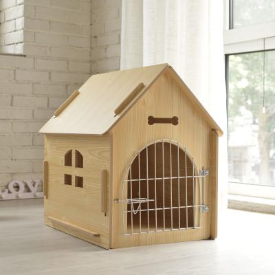 China Fashion BSCI Wooden Small Animal House Pet Room Home Room Luxury Dog Shelter CWW Wholesale Durable Dog Cage OEM ODM Solid Wood for sale