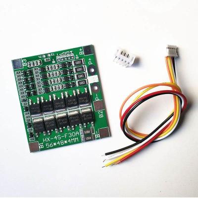 China Brett des Lithium-18650 BMS Battery Protection Board 30A 14.8V 4s Bms zu verkaufen