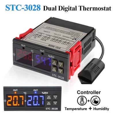 China Stc-3028 Vochtigheid en Temperatuurcontrolemechanisme AC 220V gelijkstroom 12V 24V Te koop