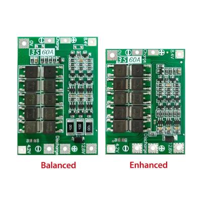 China 3S 60A Li-Ionen-Lithium-Batterie-Ladegerät Lipo-Zellmodul PCB BMS-Schutzbrett für Bohrmotor 12,6 V mit Balance zu verkaufen