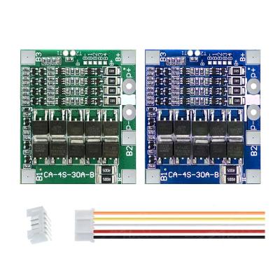 Cina Scheda di protezione batteria BMS al litio 18650 CA-4S-30A-B Scheda Bms 30A 14,8 V 12,8 V 4 s in vendita