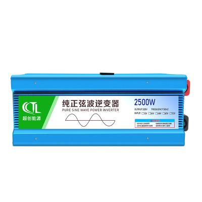 China CCTL- 2500W High Frequency Pure Sine Wave Off Grid DC To EU Standard 24V/48V PV Solar Power Inverter 330*180*80mm for sale