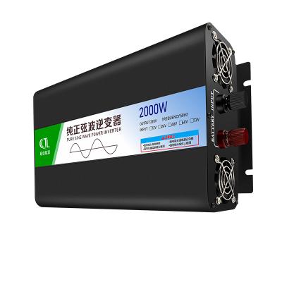 China Off Grid 2000W High Frequency Pure Sine Wave DC To 24V/48V AC Solar Power CE Certificated Inverter 258*150*75mm for sale