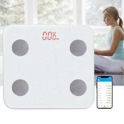 China Tempered Glass+Smart WIFI Digital Body Scale Smart Wireless Scale ABS CE Rohs Composition Monitor Plastic Hot Bathroom for sale